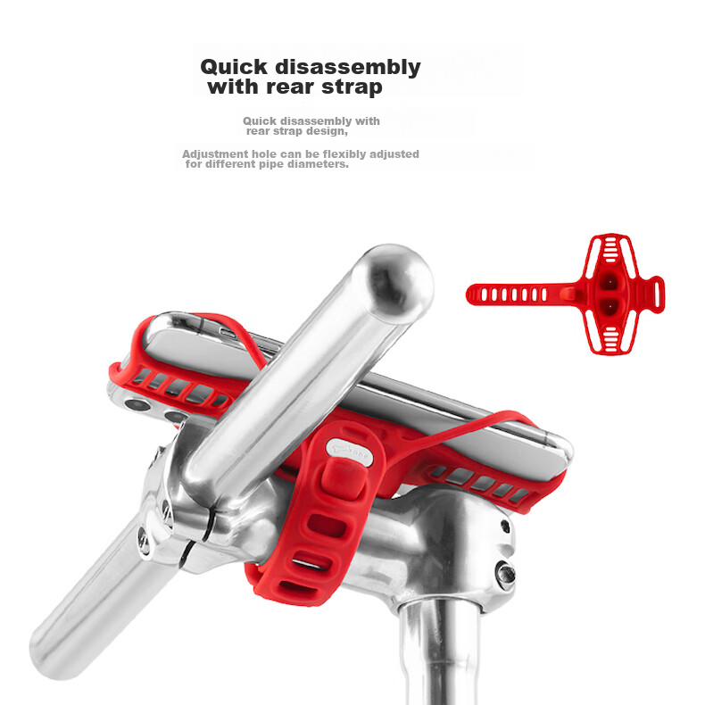 Bone Bicycle Phone Mount, Mountain And Road Bike Cycling Navigation Bracket, Shock-Absorbing, Ultra-Lightweight Handlebar Mount, Quick-Release And Fixed Installatio 7