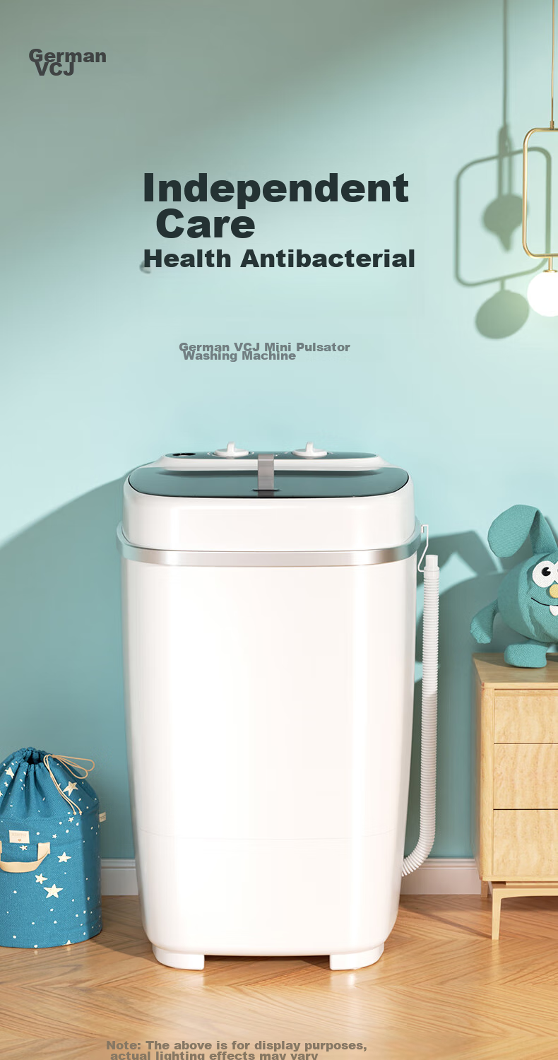 VCJ Home Small Mini All-In Washing And Deodorizing Machine, Large Capacity, Lazy Person's Gadget, Clean And Odor-Free, XP30-75 White 3