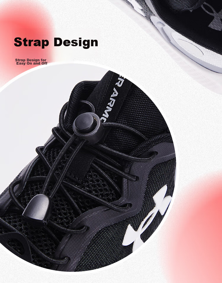 Under Armour Children's Shock-Absorbing Non-Slip Exam Shoes for Older Boys, Breathable Lace-Up Running Shoes 6