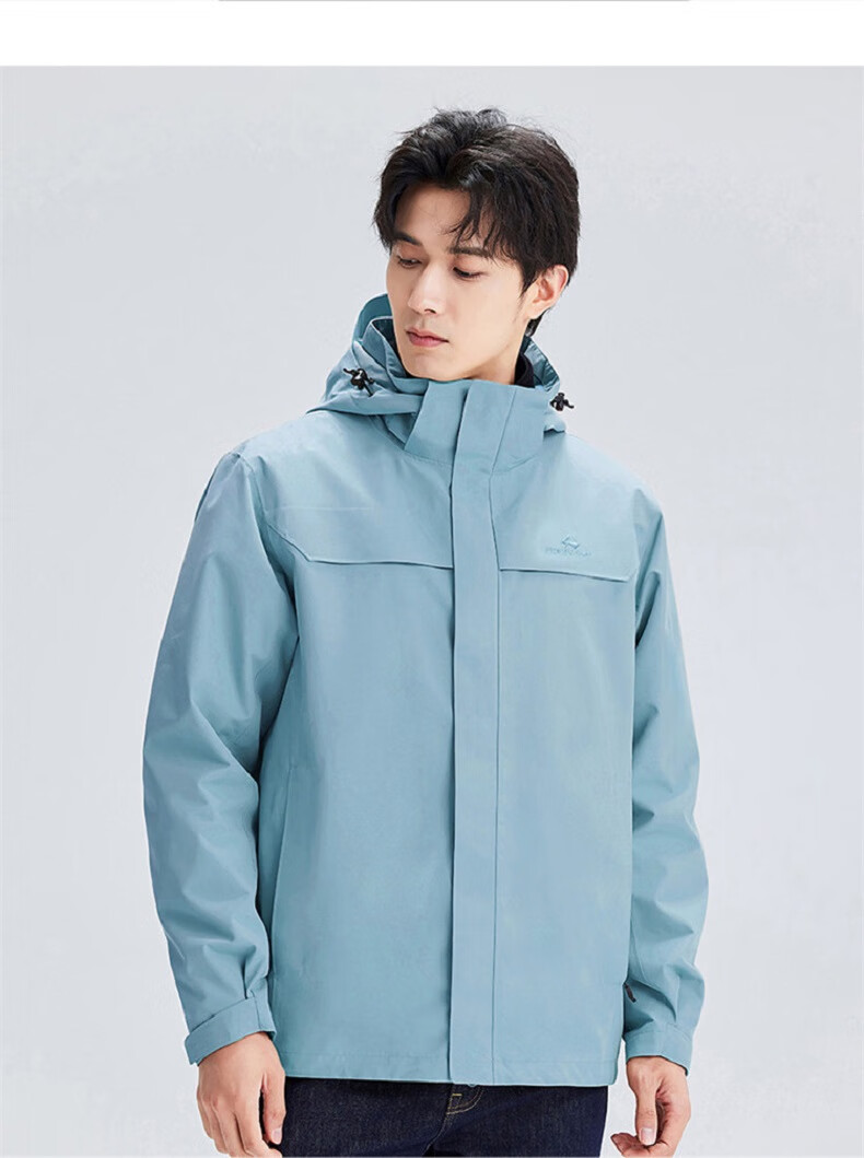 Pioneer Camp Lin Xinyue Same Style Zhuque Windbreaker Jacket for Men, Three-In Fleece Inner Layer, Outdoor Waterproof And Windproof Hiking Mountaineering Clothing 18