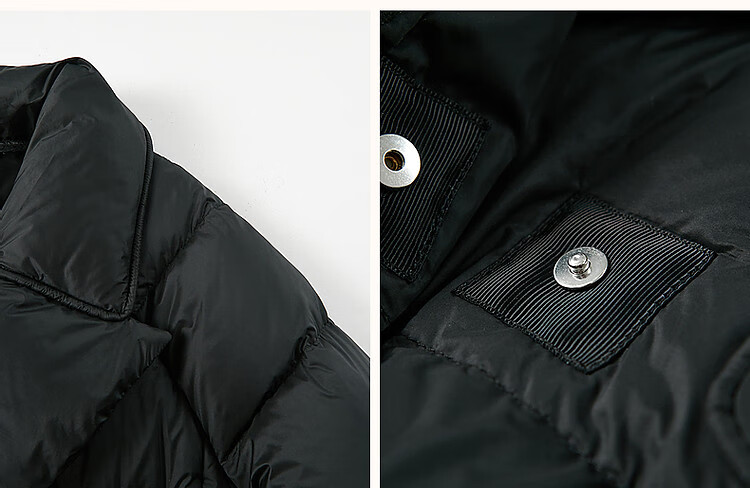 Dme [Love Little Stove] Winter Lightweight Fluffy 90% Duck down Jacket, Stylish Lapel Long Coat for Wome 6