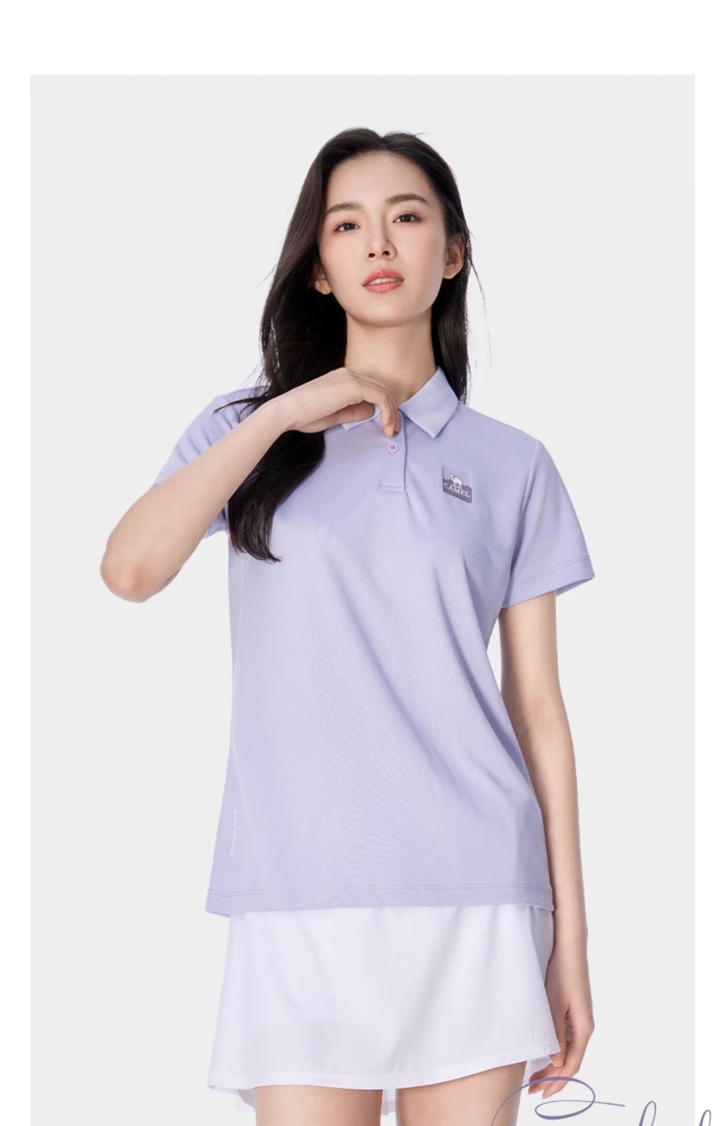 CAMEL Outdoor Quick-Dry Short Sleeve Polo Shirt Spring Summer Breathable Moisture-Wicking Fast-Dry Sports T-Shirt A14BZ01002 14