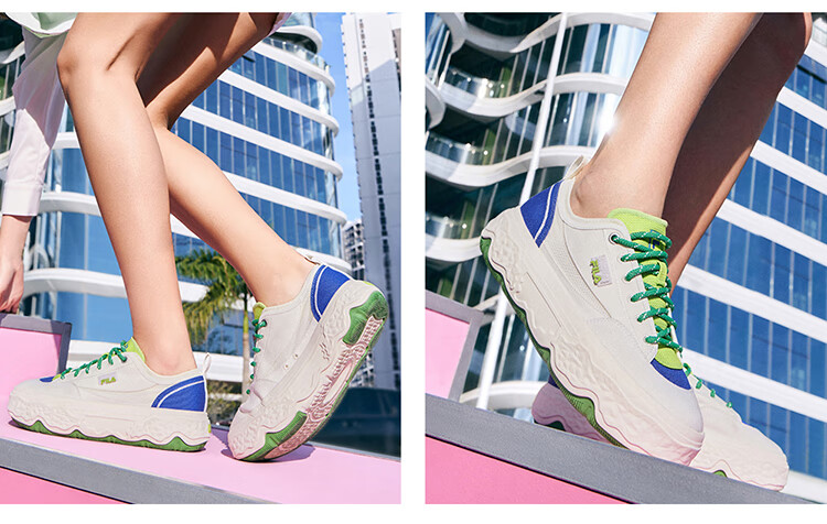 FILA Official [Yang Mi Same Style] Women's ROCK Modern Canvas Shoes, Fashionable Casual Sneakers 19