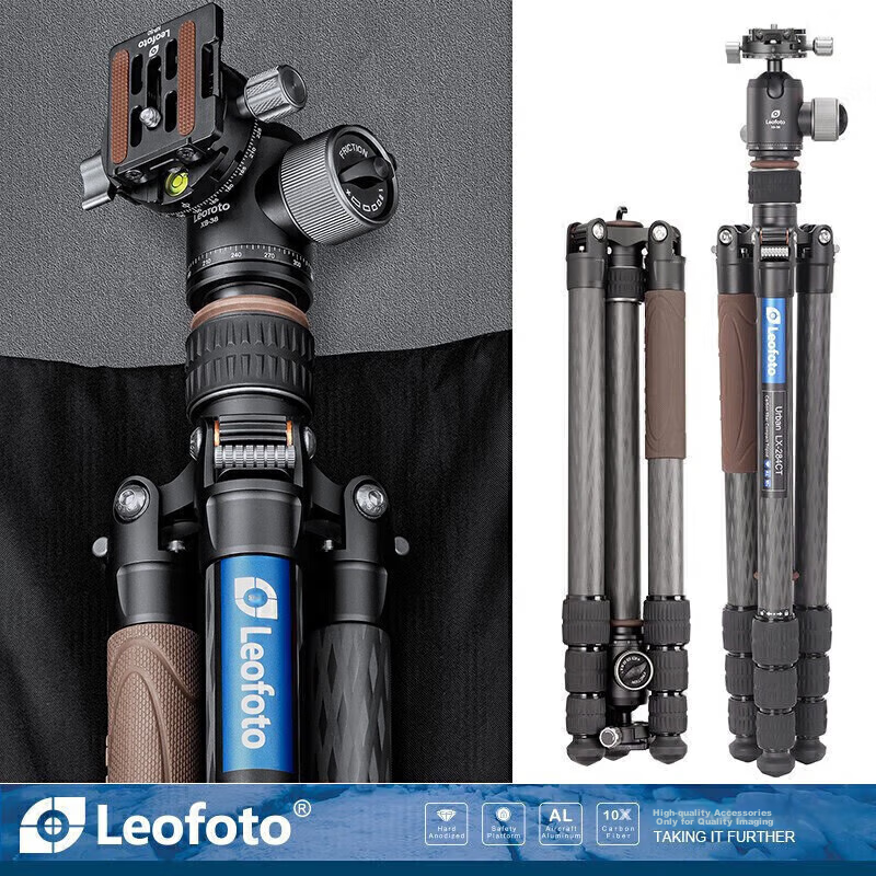 Штатив Leofoto LX-284CT+XB, легкий, портативный, для фото- и видеосъемки, двухпанорамная шаровая головка, профессиональный штатив-монопод