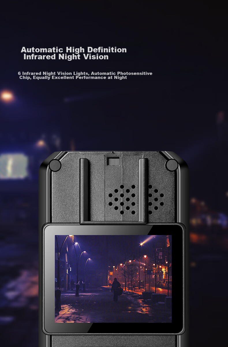 Aigo Body-Worn Camera, Explosion-Proof, High-Definition Night Vision, Audio And Video Recording, Beidou Positioning, Chest-Mounted, Portable, T7, 128GB 6