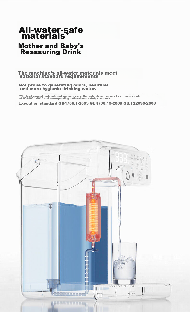 JMEY Instant Hot Water Dispenser, Home Countertop Instant Hot Water Machine, Small Desktop Drinking And Boiling All-In Milk Maker, Electric Kettle, Portable Water Boiler, Thermos Cup W3 Single Unit 12