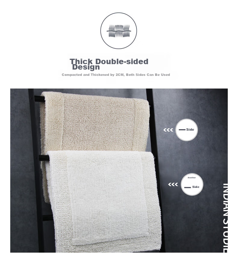 Amarelle Bathroom Mat, Dirt-Resistant Non-Slip Floor Mat, Light Camel Color (50*80cm) 5