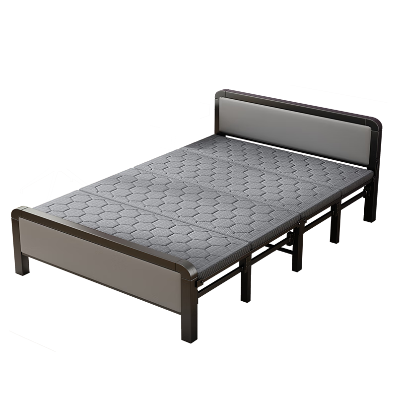 Chibailun (No Installation Required) Folding Bed, Single Nap Bed for Office, Simple Home Bed, Hospital Accompanying Care Hard Board Bed