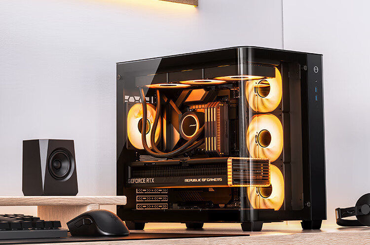 JONSBO TK-3 Black Curved Panoramic ATX Case (Dual 360 Radiator Support/ATX PSU/10 Fan Positions/Type-C Gen2 10Gbps+) 1
