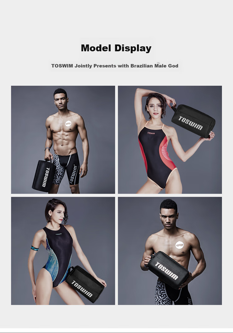 TOSWIM Swimming Bag, Dry And Wet Separation, Waterproof Storage Bag for Men And Women, Crossbody Backpack, Fitness Sports Bag, Gray Pioneer 3