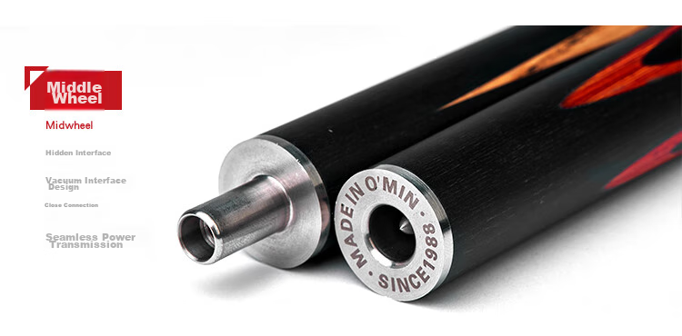 Aomi Haishen 1 Pool Cue, Black Eight Small Tip, Black 8 Chinese Eight-Ball Snooker Medium Tip, Score-Chasing Billiard Cue, 16 Colors 10mm 4