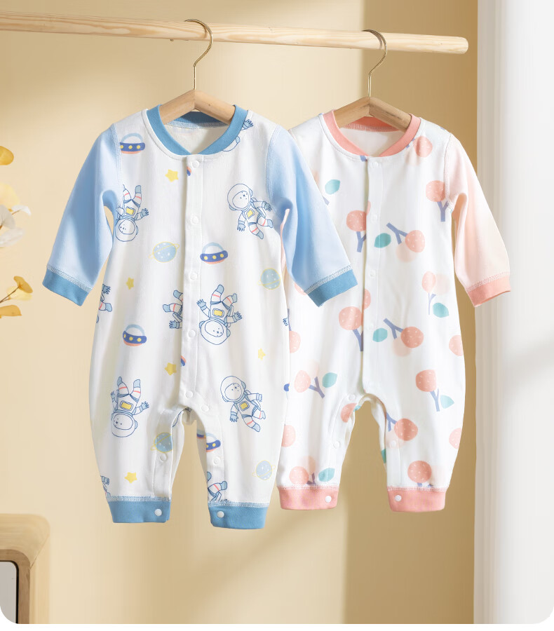 Beitaisi Baby Clothes Spring And Autumn Long-Sleeve Onesie, Pure Cotton Newborn Romper, Boys And Girls Infant Early Spring Pajamas 4