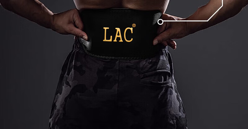 LAC Leather Fitness Waist Belt, Squat Exercise Back Support for Men And Women, Weightlifting Deadlift Strength Training, Back Width 10.5CM, Size M 9