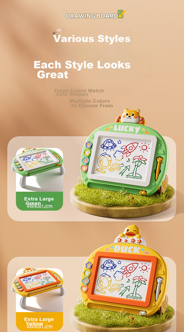 Miaobeile Children's Magnetic Drawing Board Toy, Home Use for Kids Aged 3-6, Magnetic Writing Pad, Doodle, Educational Toy, Baby Birthday Gift 13