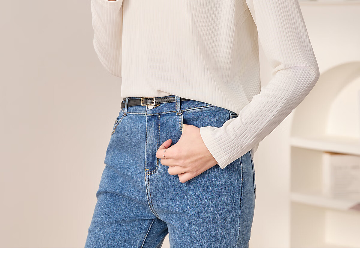 Chushen Spring And Autumn Long-Sleeve T-Shirt for Women, Simple And Fashionable Contrasting Color Round Neck Base Shirt Top S13KT2425 18
