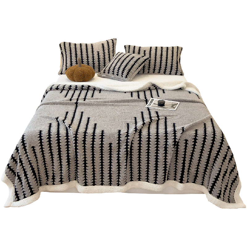 Hodo Class A Thickened Fleece Nap Blanket Towel Blanket Quilt Air Conditioning Blanket Bed Sheet 150*200cm Silver Gray