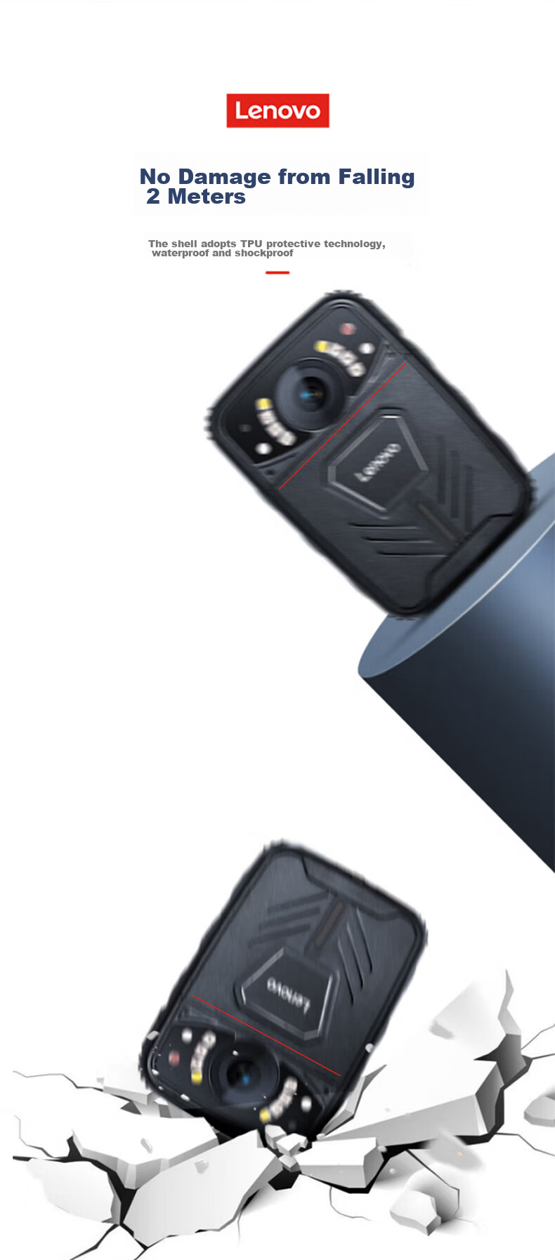 Lenovo DSJ-1Z 58MP Ultra HD Infrared Night Vision Law Enforcement Body Camera with 64GB Storage 11