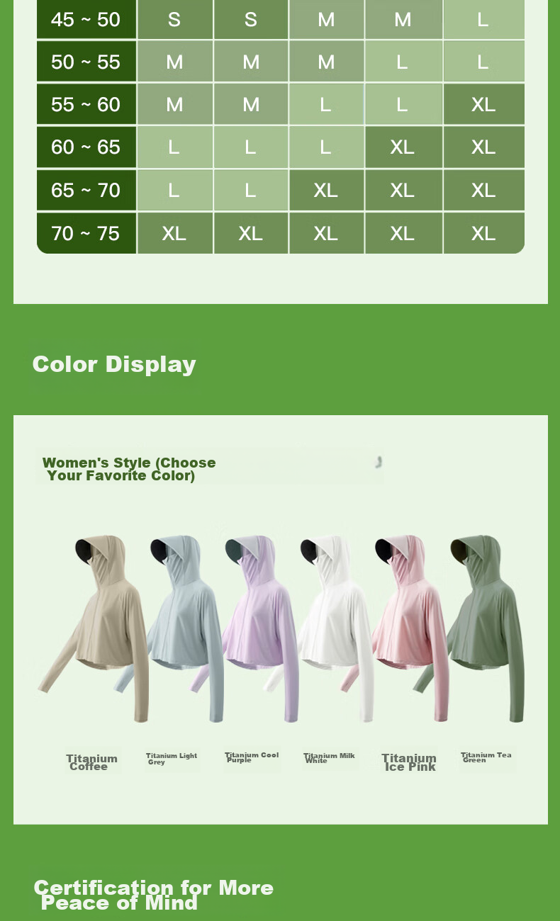 MiiOW Women's Sun Protection Clothing [UPF50+] 2026 New Summer Outdoor UV-Resistant Ice Silk Breathable Sun Protection Jacket 14