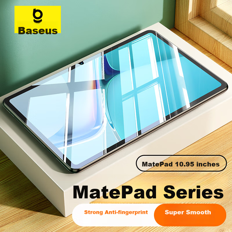 Baseus Tempered Glass Screen Protector for Huawei MatePad 11 [Full Coverage · Strong Anti-Fingerprint] Compatible with 2021 MatePad 11 - 10.95 Inch