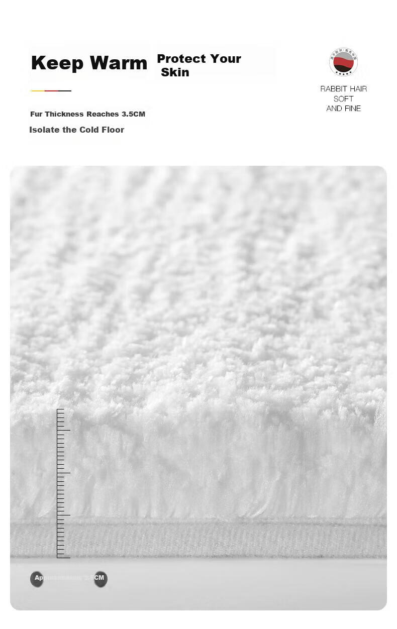 FARLEEHOMES Bathroom Mat, Absorbent Bath Mat, Toilet Entrance Foot Mat, Bedroom Living Room Carpet, Hotel Floor Towel 4
