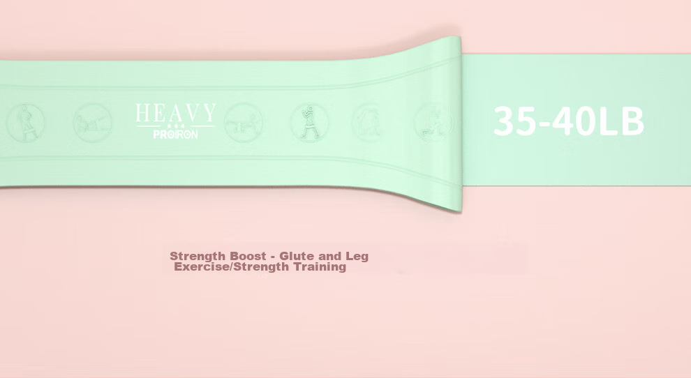 PROIRON Puli'ai Elastic Band, Silicone Resistance Band, Yoga Elastic Band for Fitness, Pink 15-20LB 21