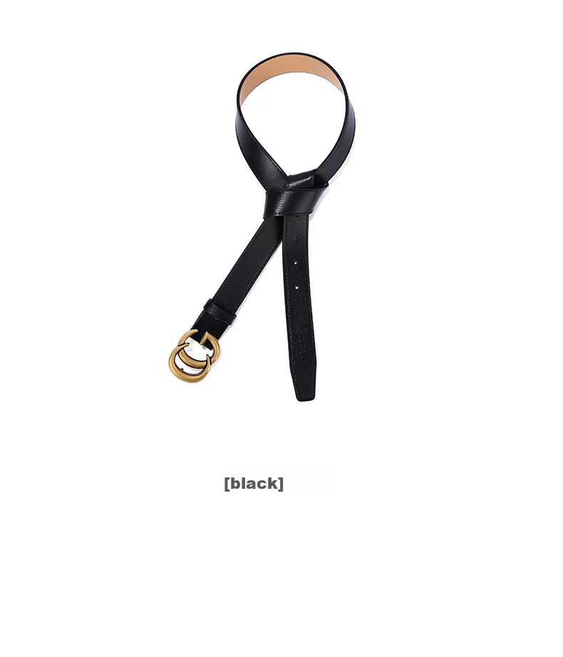TUCANO Women's Leather Belt, Versatile Korean Style Student Retro Alloy Smooth Buckle Waistband, Birthday And 520 Gift 16