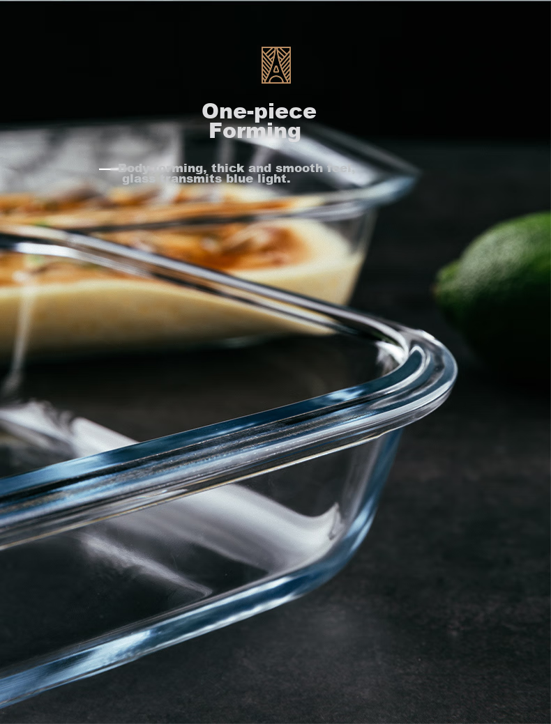 FOR BAKE Square Glass Baking Dish High Borosilicate Heat-Resistant Glass Baking Tray for Oven And Microwave-Safe Serving Dish 5