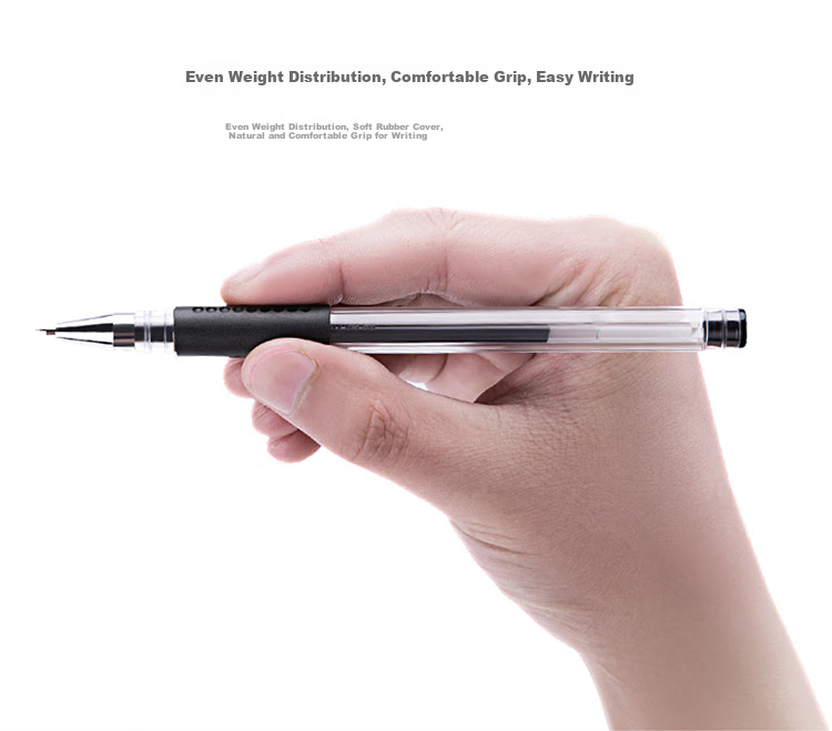 GuangBo 0.5mm Black Classic Gel Pen Set (10 Pens + 10 Refills), 20-Piece Set, ZX9517D 14