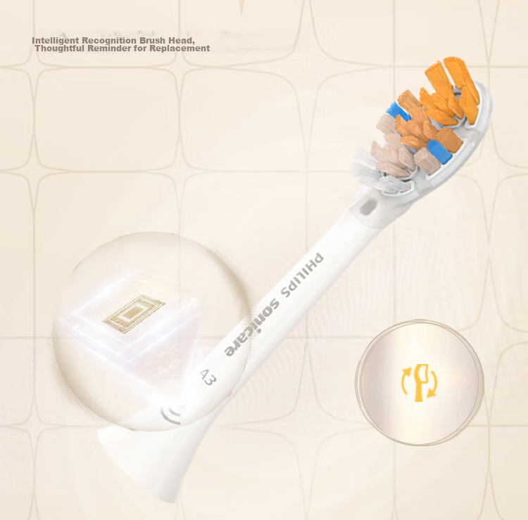 PHILIPS Electric Toothbrush Heads Official Original European Import Compatible with Diamond AI Series Handle Cleaning Gum Care Whitening Premium 3-in-1 Brush Heads 4-Pack HX9094/86 Black 11