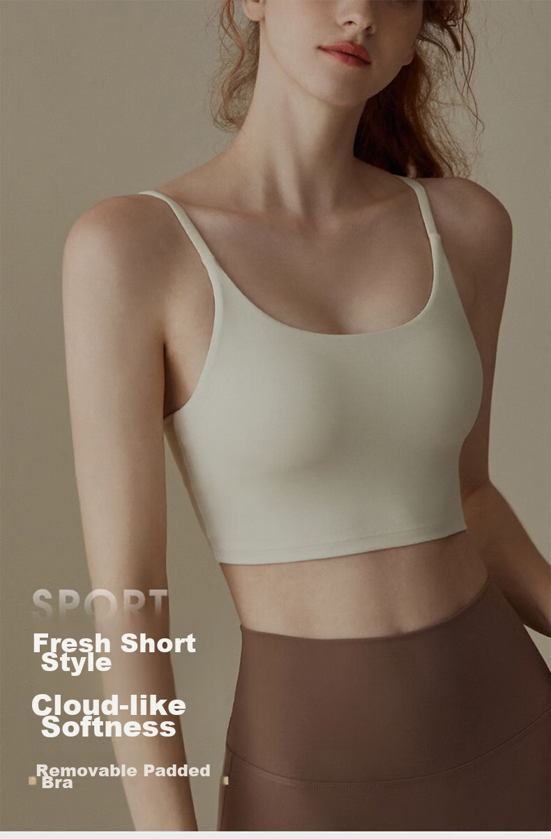 XUEXIMAN Sports Bra for Women, Running Anti-Shock Summer Wear, Beautiful Back Fitness Bra Vest, Professional Training Yoga Wear Brassiere 1