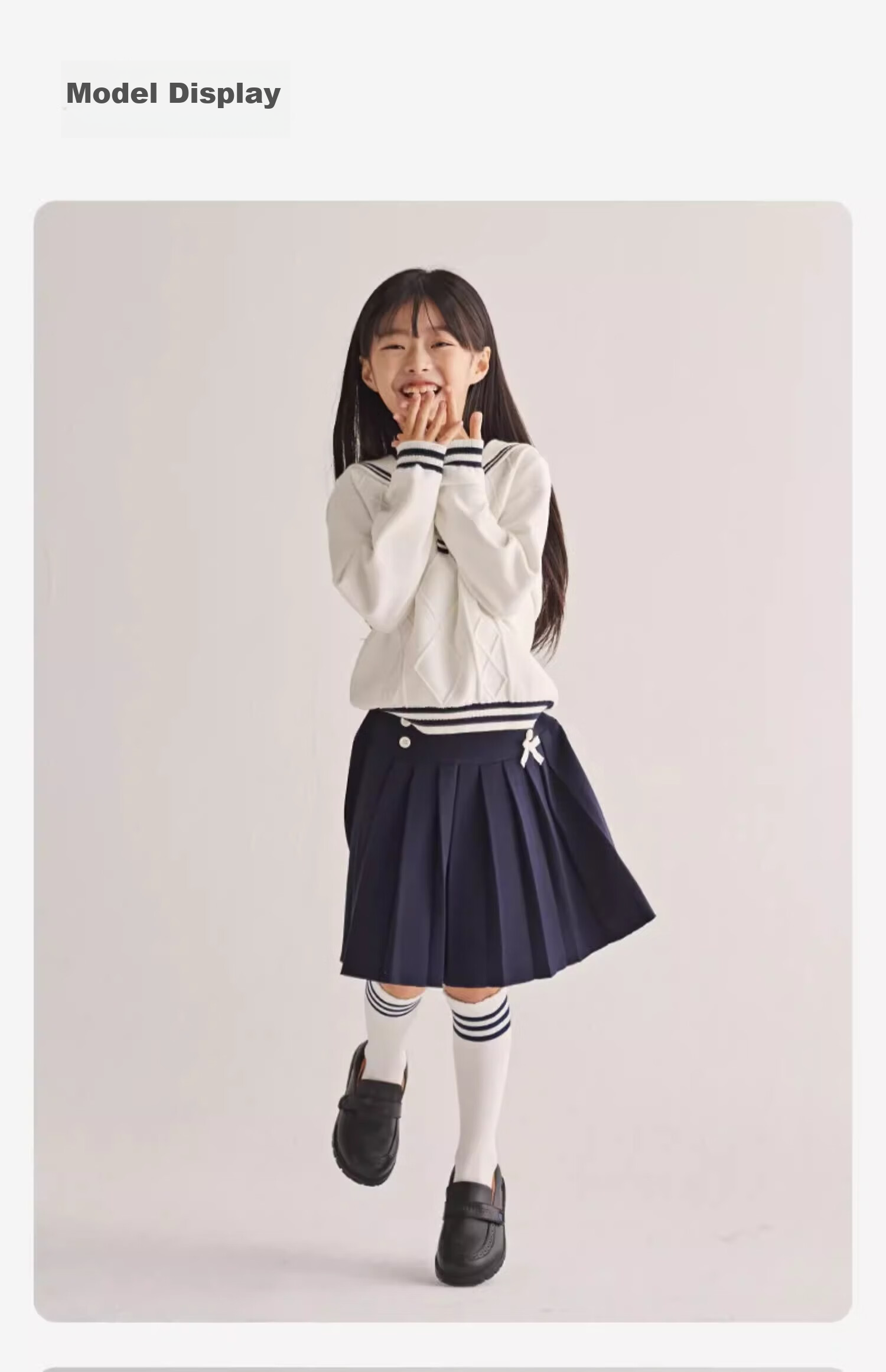 DAVE & BELLA [Celebrity Style] Children's Leather Shoes, Boys' Black Dress Shoes, Performance Shoes for Girls, Spring And Autumn Footwear 10