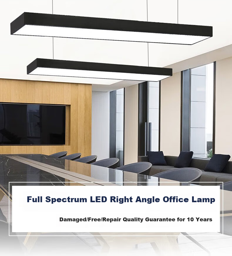 Dengling Office Pendant Light, LED Strip Light for Conference Room, Shopping Mall, Supermarket, Office Building, Flat Panel Suspended Wire Light, Studio Light 2