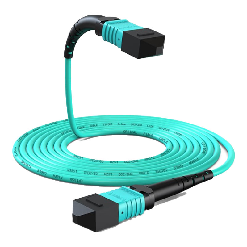 Dashengguang MPO-MPO Fiber Optic Patch Cord 8-Core 10G Multimode OM3 5m Telecom Grade 40G/100G Optical Module Bundle Fiber Cable DSG-8MPO-M35
