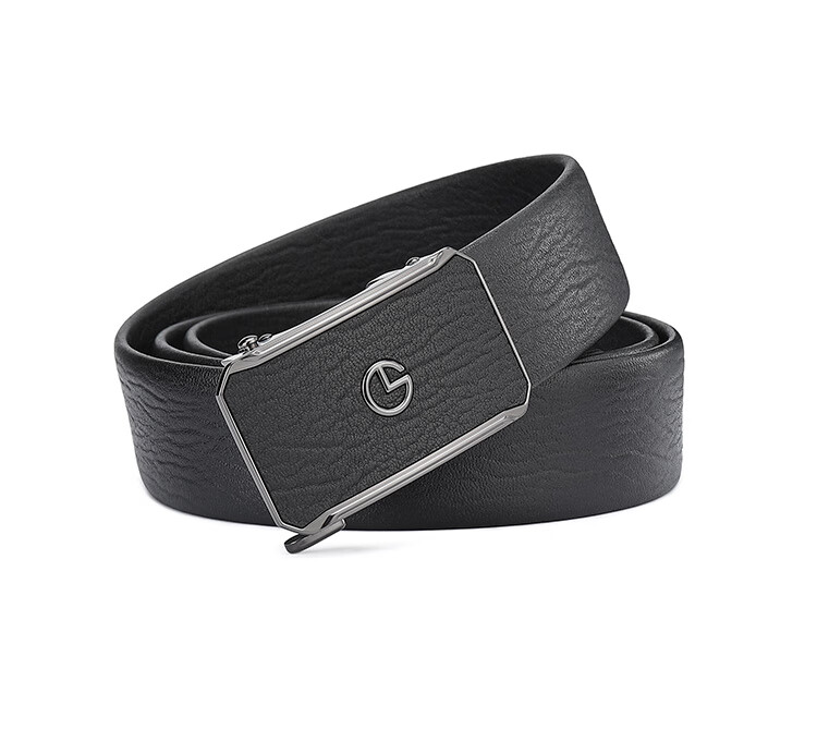 Goldlion Men's Belt, Top-Grain Leather, Automatic Buckle, Fashionable Business Trouser Belt, Gift Box, Birthday Present 10