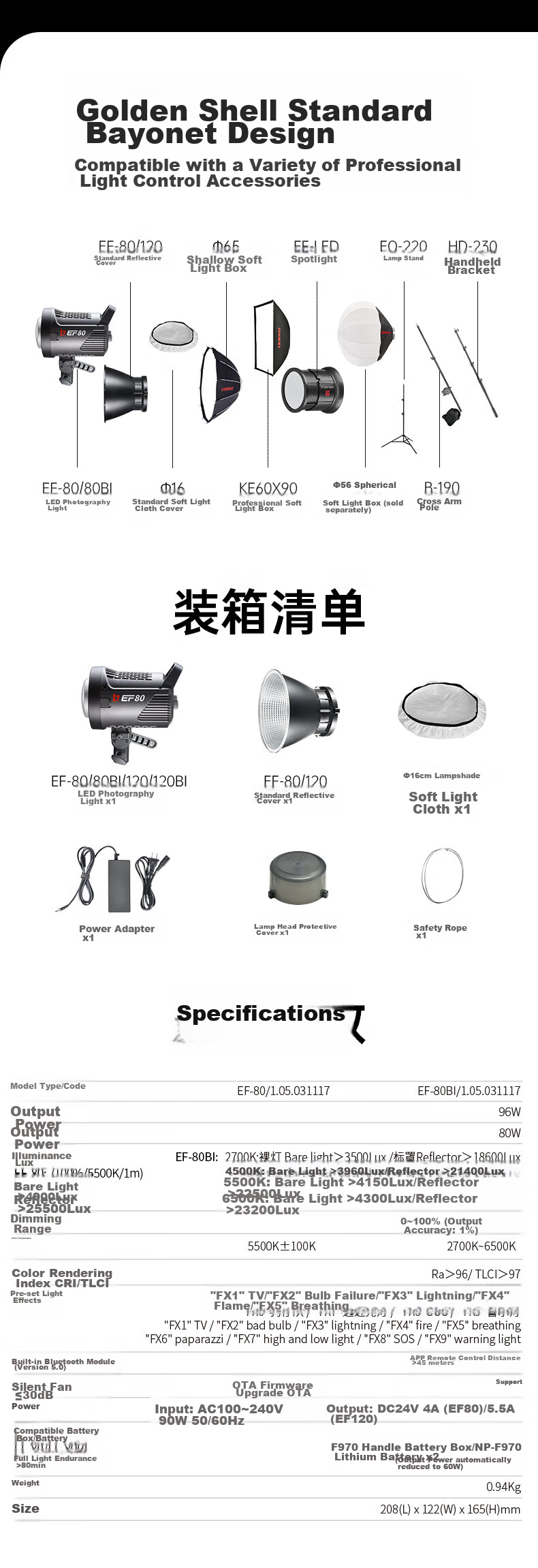 JINBEI EF80 Fill Light, LED Handheld, Indoor And Outdoor Photography, Videography Interview Lighting, Video Live Streaming Light, Portrait Beauty Food Jewelry Photography Light, Outdoor Portable Constant Soft Light 17
