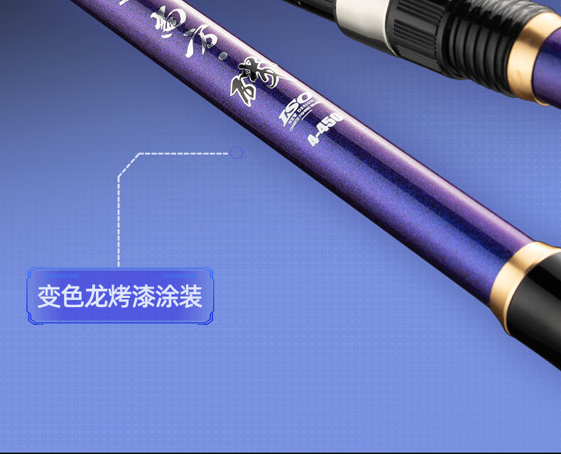 Weilianmeng 4.5-Meter No. 4 Shangfang Rock Fishing Rod, Large Guide Rings, Sliding Float Rod, Ultra-Light And Ultra-Hard, Suitable for Both Hand And Sea Fishing, Rock Fishing Rod, Fishing Pole, Casting Rod 7