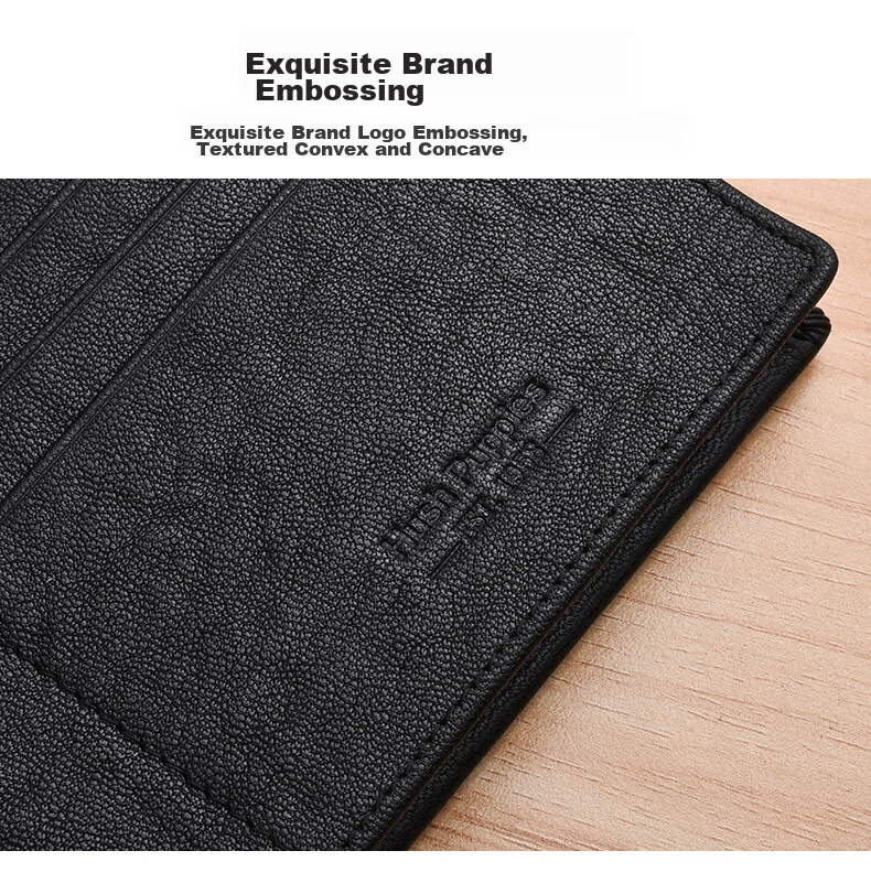Hush Puppies Wallet for Men, Top-Grain Leather, Short Casual Simple Design, Gift Box Packaging, Birthday Present for Boyfriend 9
