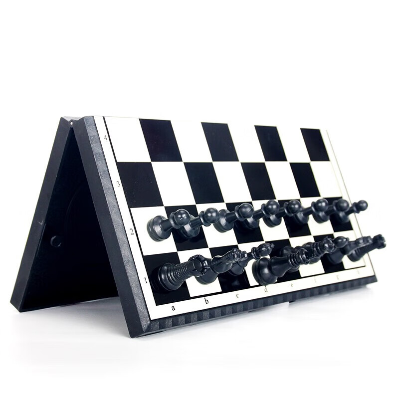 FORTHGOER International Chess Folding Magnetic Chess Board, Tabletop Game, Chess Set, Educational Leisure International Chess, Medium Size B-5