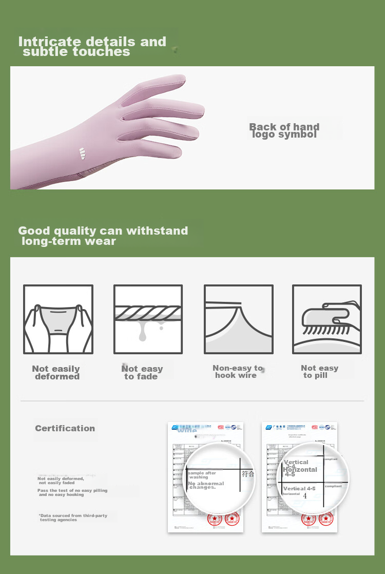 Beneunder Sunscreen Arm Sleeves Ice Silk Cooling UV Protection Gloves for Women Long Arm Sun Protection Driving Mountain Gray 19