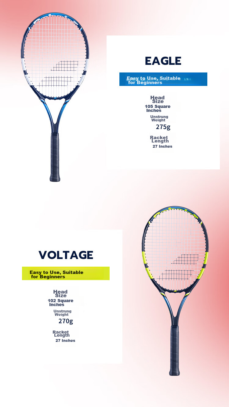 Babolat 2026 New EAGLE Series Single Beginner Tennis Racket Aluminum Alloy Babolat Tennis Racket 3