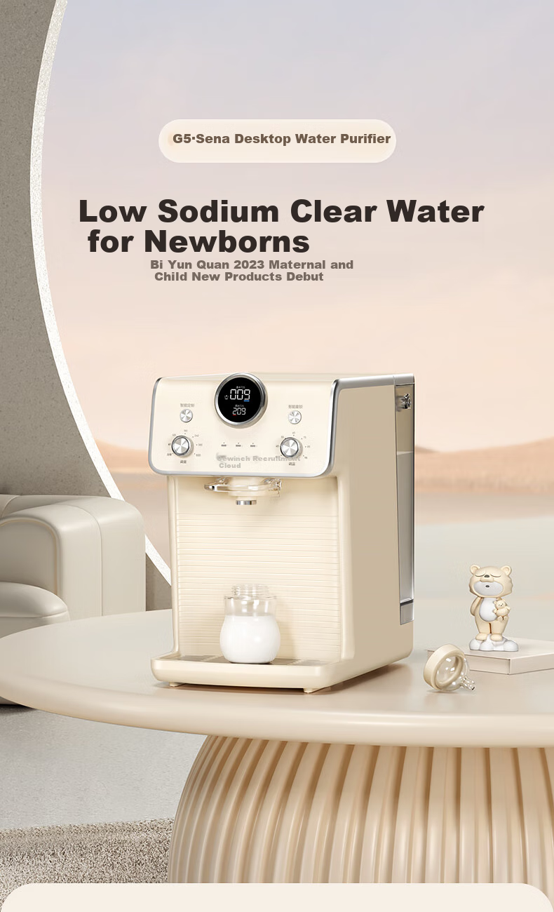 Bewinch G5 Water Purifier, Home RO Reverse Osmosis Heating All-In Machine with Direct Drinking, Countertop, Zinc-Containing Low-Sodium Water for Mothers And Babies, Antibacterial G5Pro-Rhein: Standard Versio 2