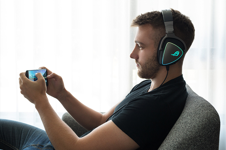 ROG Spherical Gaming Headset Over-Ear Headphones with 7.1 Surround Sound, Wired No-Lag USB/Type-C Switch Headphones, AI Noise-Cancelling Microphone, Compatible with Tri-Band Actio 29