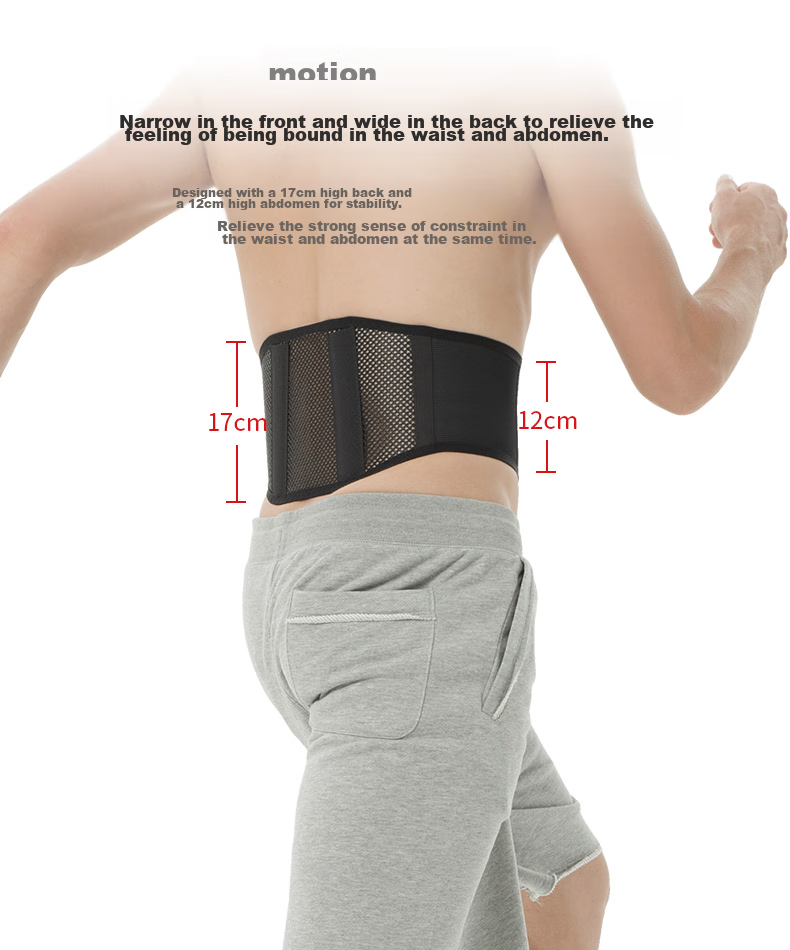 D&M Japan Imported Summer Skin-Friendly Waist Support Belt Fitness Sports Lumbar Brace Intervertebral Disc Herniation Sitting Fixation Support 9