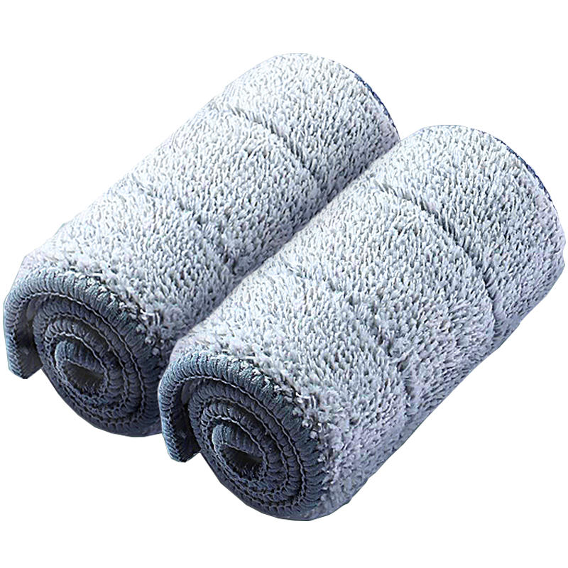 Jiabangshou 40cm Rainbow Tai Chi No-Hand Mop with Cloth Refills, Pack of 2