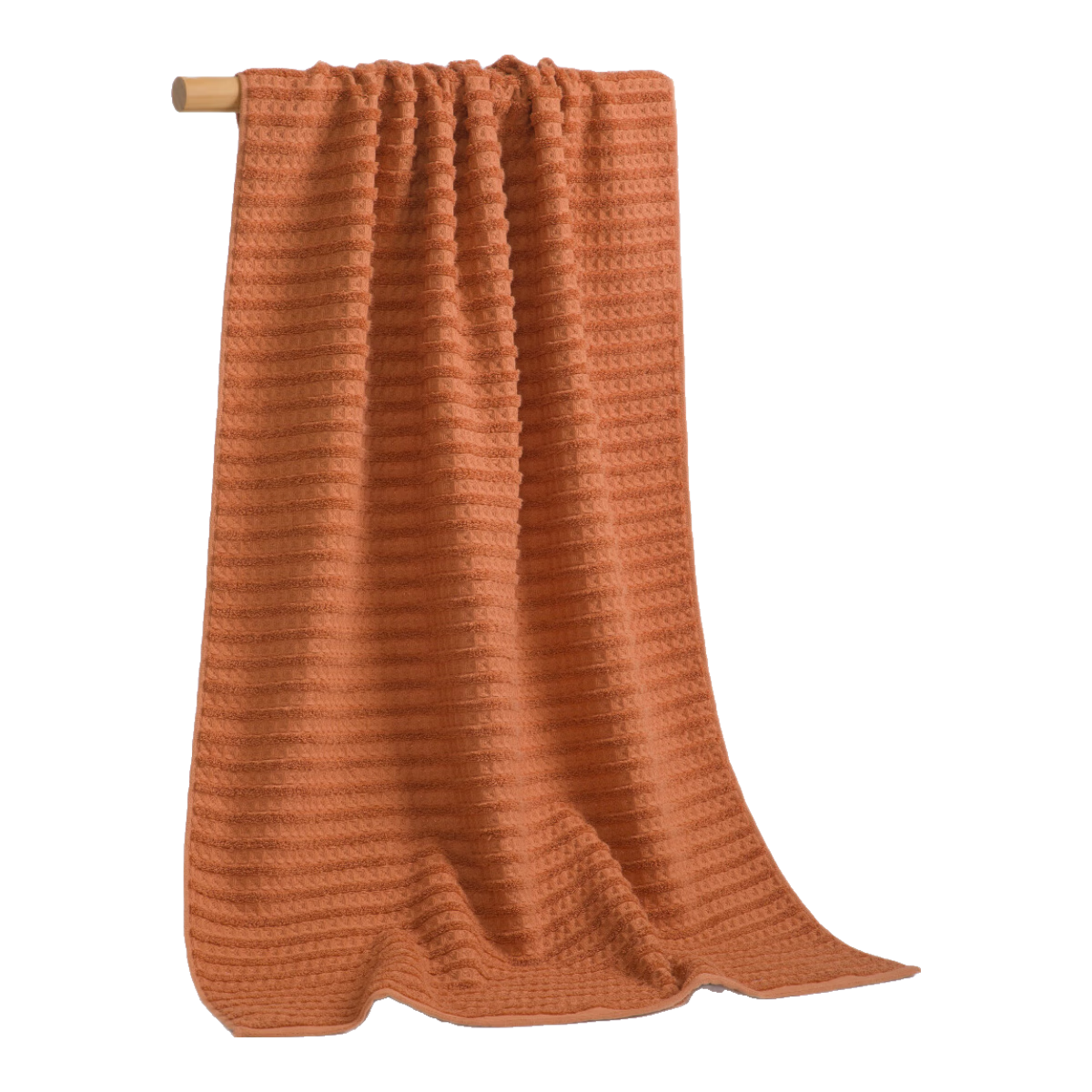 GGT Bath Towel, Pure Cotton, for Men And Women, Absorbent, Home Use, Shower Large Towel, All-Cotton Quick-Drying, Persimmon Color, Sports Style