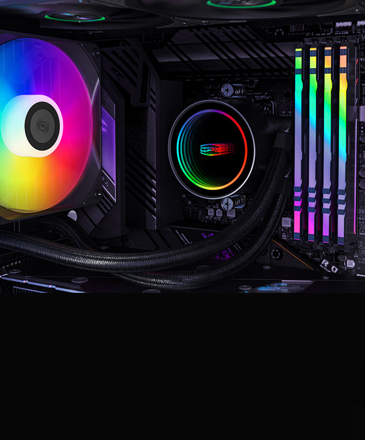 PCCOOLER Jumbo Wave 120 DA120 All-In Liquid CPU Cooler ARGB/RGB Lighting/Integrated Design/Supports 1200/1700/AM5/Standard Thermal Paste Included 4