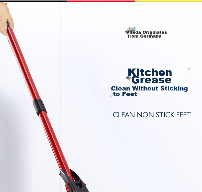 Weilida 28cm PVA High-Density Sponge Mop Head with 1 Handle and 2 Cloths Foldable Hands-Free Cleaning Mop 11