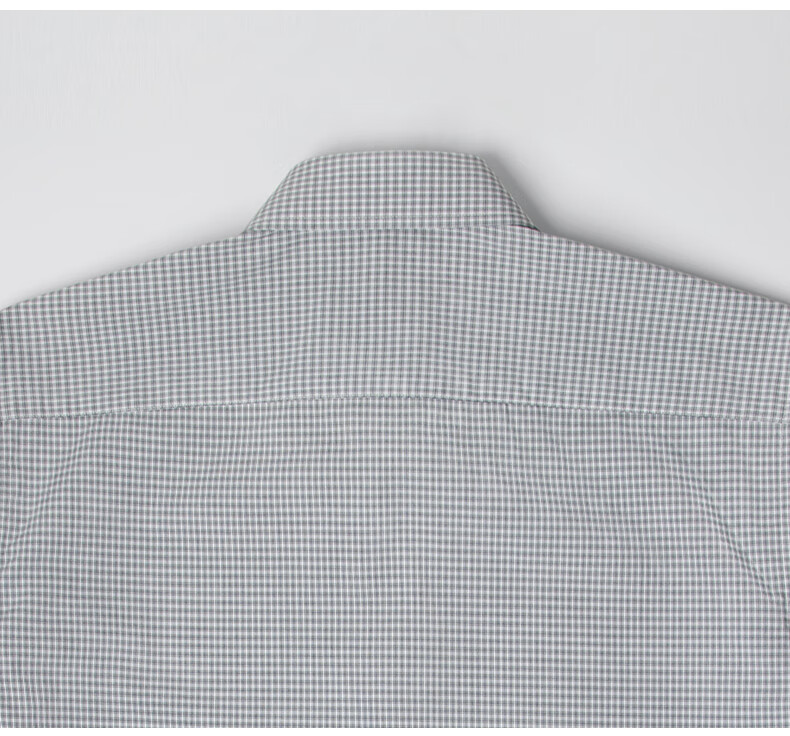 BLACKMONDAY Pure Cotton Plaid Shirt for Men, Short-Sleeved Thin Style, All-Cotton Liquid Ammonia Wrinkle-Resistant No-Iron Formal Business Casual Shirt 20