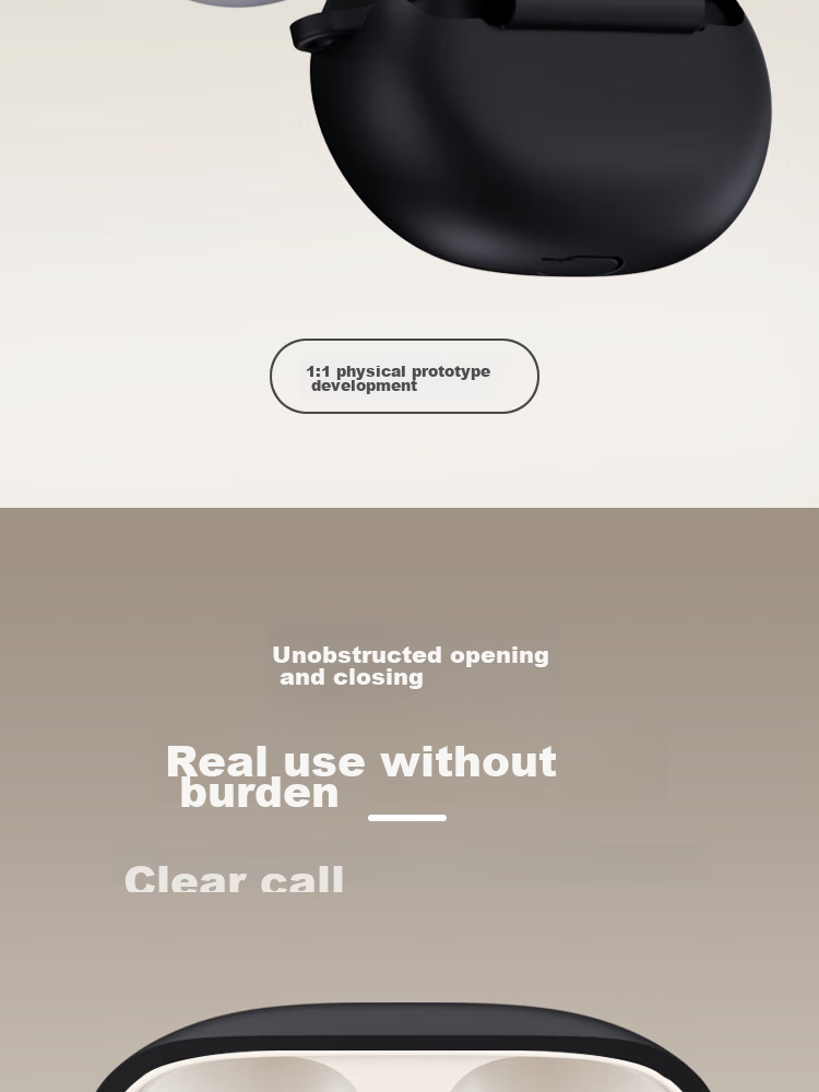 ESCASE Protective Case for Beats Studio Buds, Buds+ Bluetooth Earphones, Silicone Storage Box, Soft Shell, Full Coverage, Shockproof, Ultra-Thin Protective Case, Lustrous Black + Lanyard 6