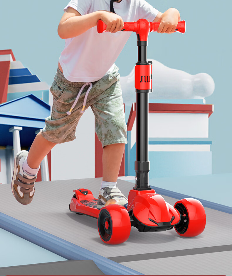 SWAY Scooter for Children 2-15 Years Old, Toddler Scooter, Big Kids' Scooter for Boys And Girls, with Flashing Wheels, Foldable Children's Kick Scooter 2
